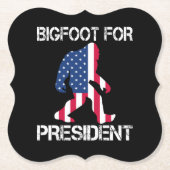 Bigfoot社長のためのおもしろいbigfoot ペーパーコースター (正面)