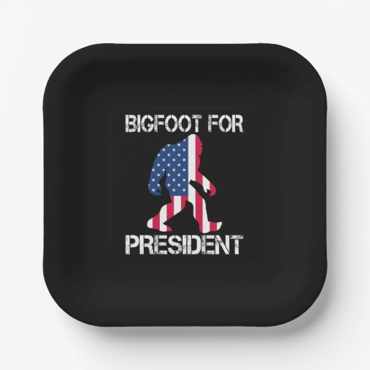 Bigfoot社長のためのおもしろいbigfoot ペーパープレート (正面)