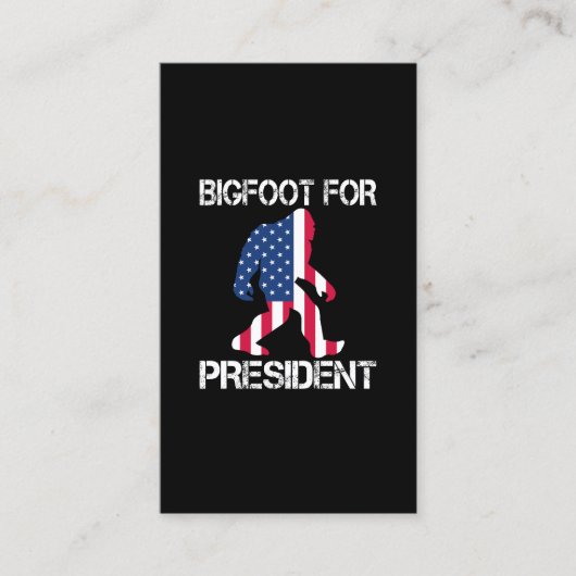 Bigfoot社長のためのおもしろいbigfoot 名刺 (正面)