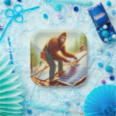 Bigfoot設置パネ太陽のル ペーパープレート (パーティー)