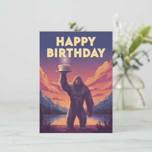 BigFoot誕生日暗号動物学風変わり術おもしろい カード