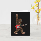 Bigfoot遊はSasquatcのエレキギターロック カード (黄色い花)