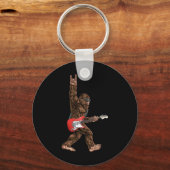 Bigfoot遊はSasquatcのエレキギターロック キーホルダー (裏面)