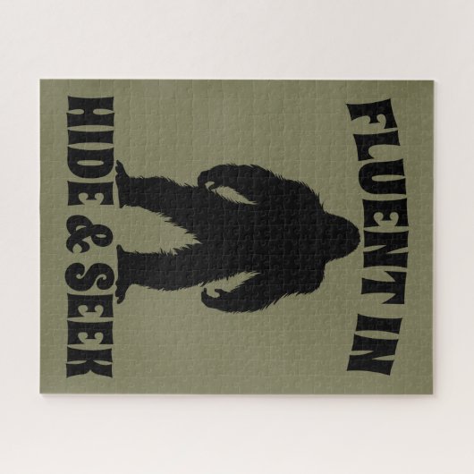 Bigfoot おもしろい - Fluent in Hide and Seek ジグソーパズル (横)