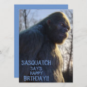 bigfoot,サスカッチ，フラットカード (正面/裏面)