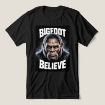 Bigfoot 信じ CryptidファンTシャツ