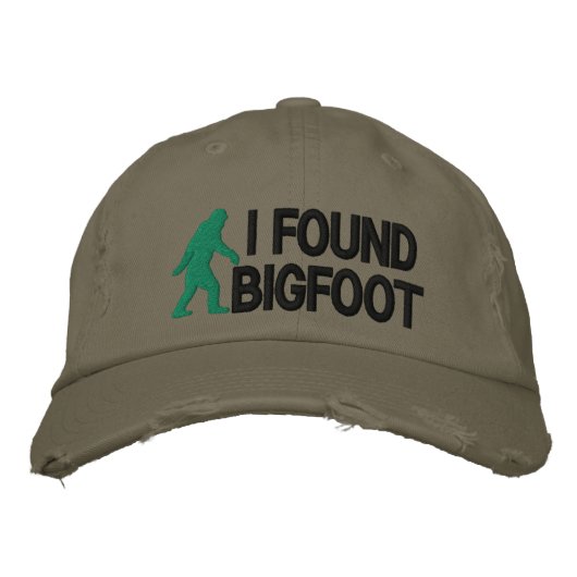 bigfoot *大きなロゴ*が見つかった 刺繍入りキャップ (正面)