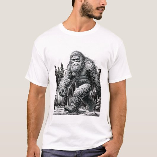 Bigfoot 威厳のある – 伝説的なCryptid Tee Tシャツ (正面)