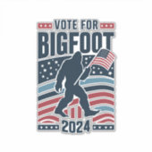 Bigfoot 2024のサスカッチ選挙の投票 シール (正面)