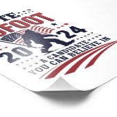 Bigfoot 2024サスカッチの投票大統領の フォトプリント            (角)