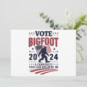 Bigfoot 2024サスカッチの投票大統領の 招待状 (スタンド正面)