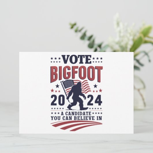 Bigfoot 2024サスカッチの投票大統領の 招待状 (スタンド正面)
