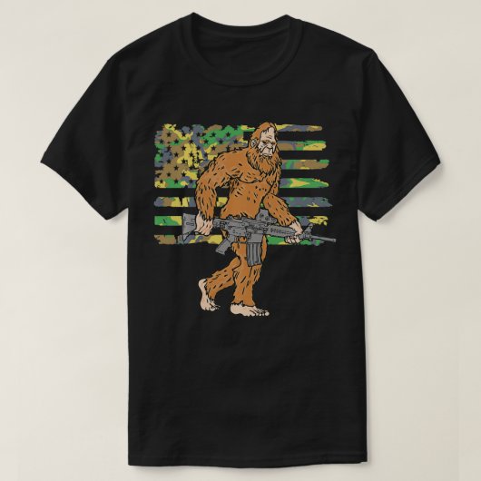 Bigfoot 2nd補正を受ける権利Arms Gun Camou Tシャツ (デザイン正面)