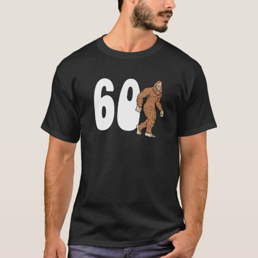 Bigfoot 60Th Sixtieth Birthday Sasquatch 60 Year O Tシャツ (正面)