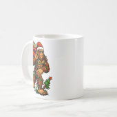 Bigfoot 67 Christmas Tree Lights Xmas Men Sasquatc コーヒーマグカップ (正面左)