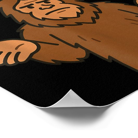 Bigfoot 67 Meme Six Seven Funny Sasquatch  ポスター (角)