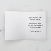 Bigfoot Alien Birthday Card Funny Cryptid UFO  カード (内部)