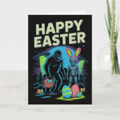  Bigfoot Alien Easter Card カード (正面)