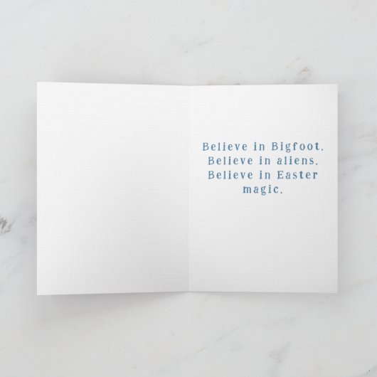 Bigfoot Alien Easter Card カード (内部)