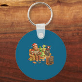 Bigfoot Alien Nessie Mothman Retro Gaming Christma キーホルダー (正面)