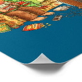 Bigfoot Alien Nessie Mothman Retro Gaming Christma ポスター (角)