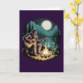 Bigfoot Alien UFO Cryptid Encounter Paranormal  カード (黄色い花)