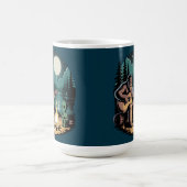 Bigfoot Alien UFO Cryptid Paranormal Encounter Mug コーヒーマグカップ (中央)
