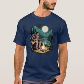 Bigfoot Alien UFO Cryptid Paranormal Encounter Tシャツ (正面)