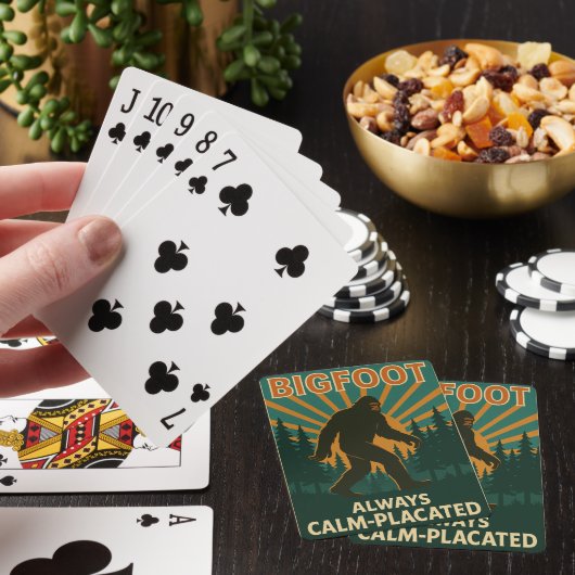 Bigfoot – Always Calm-Placated Playing Cards トランプ (インサイチュ)
