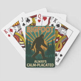 Bigfoot – Always Calm-Placated Playing Cards トランプ