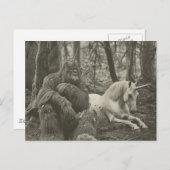 Bigfoot and a Unicornヴィンテージ撮影はがき ポストカード (正面/裏面)