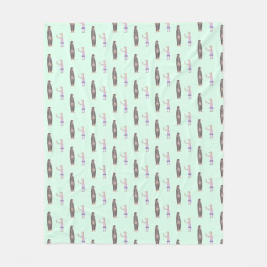 Bigfoot Believes in You Baby Blanket (Medium) フリースブランケット (正面)