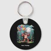 Bigfoot Birthday Party Bash Balloons キーホルダー (正面)