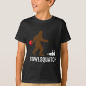 Bigfoot Bowling Gift Sasquatch Gifts Bowler Byll P Tシャツ (正面)