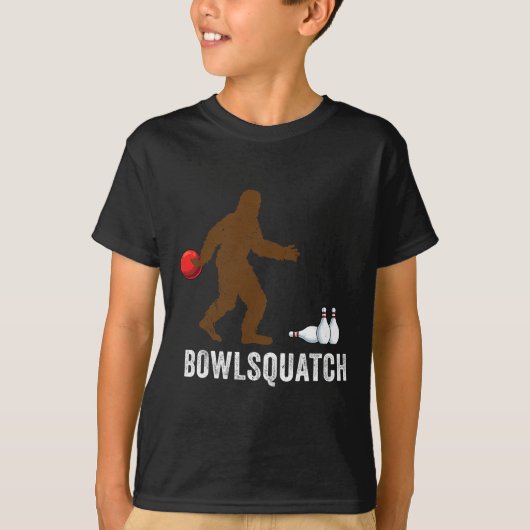 Bigfoot Bowling Gift Sasquatch Gifts Bowler Byll P Tシャツ (正面)