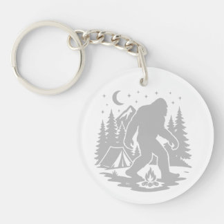 Bigfoot Camping Acrylic Keychain キーホルダー