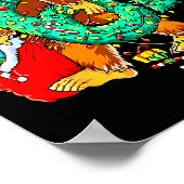 Bigfoot Christmas 67 Funny Meme Six Seven Xmas Boy ポスター (角)