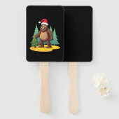Bigfoot Christmas Tree Santa Hat (2) ハンドファン (正面&裏面)