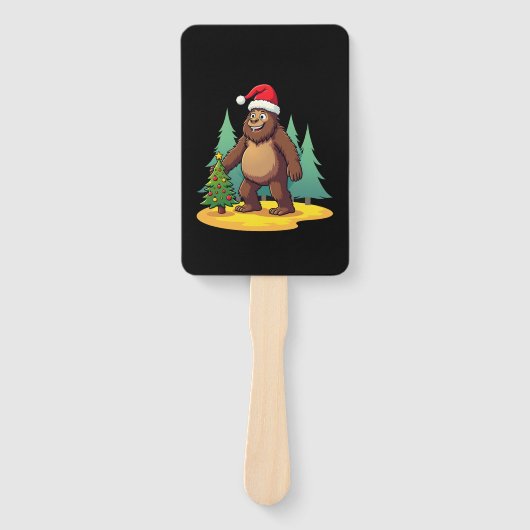 Bigfoot Christmas Tree Santa Hat (2) ハンドファン (正面)