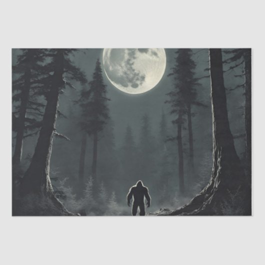 Bigfoot Cryptid Decompage 薄葉紙 (正面)