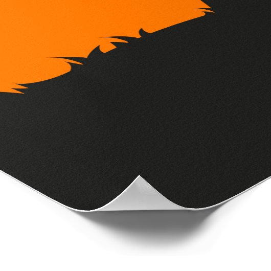 Bigfoot Cryptid Minimal Retro Cryptozoology ポスター (角)