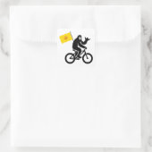 Bigfoot Cycling New Mexico Flag スクエアシール (バッグ)