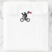 Bigfoot Cycling North Carolina Flag スクエアシール (バッグ)