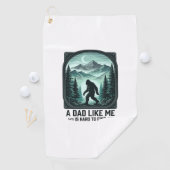 Bigfoot Dad Vintage Engraving Funny Father Shirt D ゴルフタオル (インサイチュ)