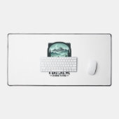 Bigfoot Dad Vintage Engraving Funny Father Shirt D デスクマット (キーボード&マウス)