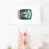 Bigfoot Dad Vintage Engraving Funny Father Shirt D 横断幕 (インサイチュ)