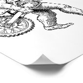 Bigfoot Dirt Bike Sasquatch Biker  ポスター (角)