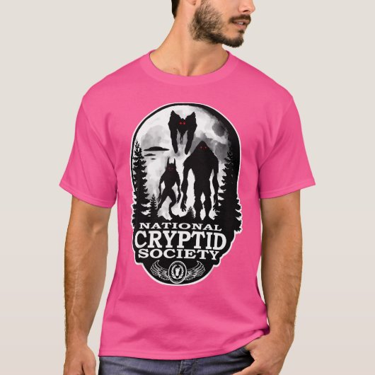 Bigfoot Dogman Mothman Ufo国家暗号学協会 Tシャツ (正面)