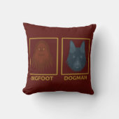 Bigfoot & Dogman Pillow クッション (正面)