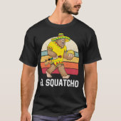 Bigfoot El Squatcho Cinco de Mayo Mexican Poncho S Tシャツ (正面)